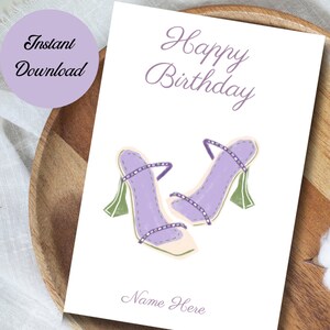 Cartão de aniversário para ela, cartão de aniversário com flores, cartão de aniversário para esposa, cartão de aniversário para namorada, cartão de aniversário editável, cartão para impressão