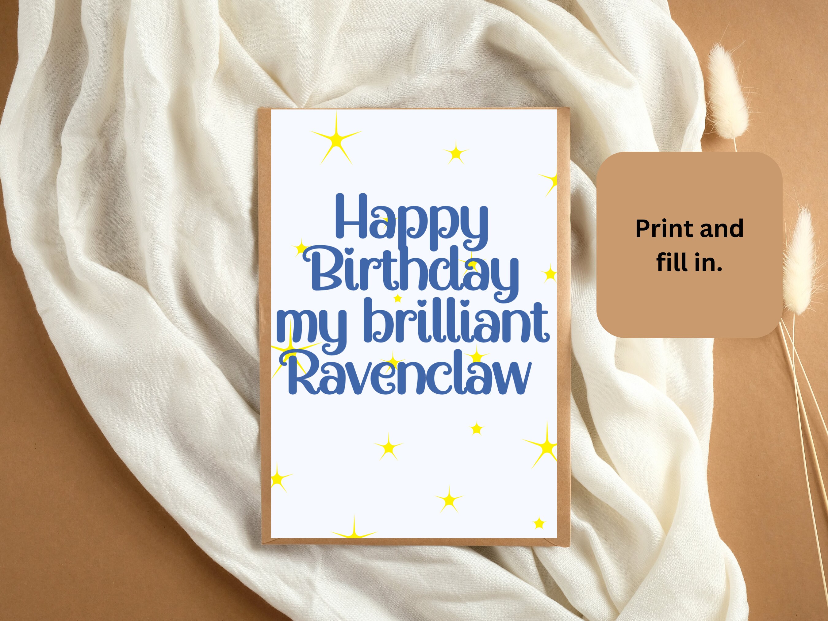 Harry Potter Birthday Card Printable Ravenclaw Birthday Card - Etsy New ...