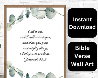 Christian Wall Art, Bible Verse Wall Art, Farmhouse Style Wall Art, Instant Download, Quotes, Positive Quote Wall Art, Home Decor