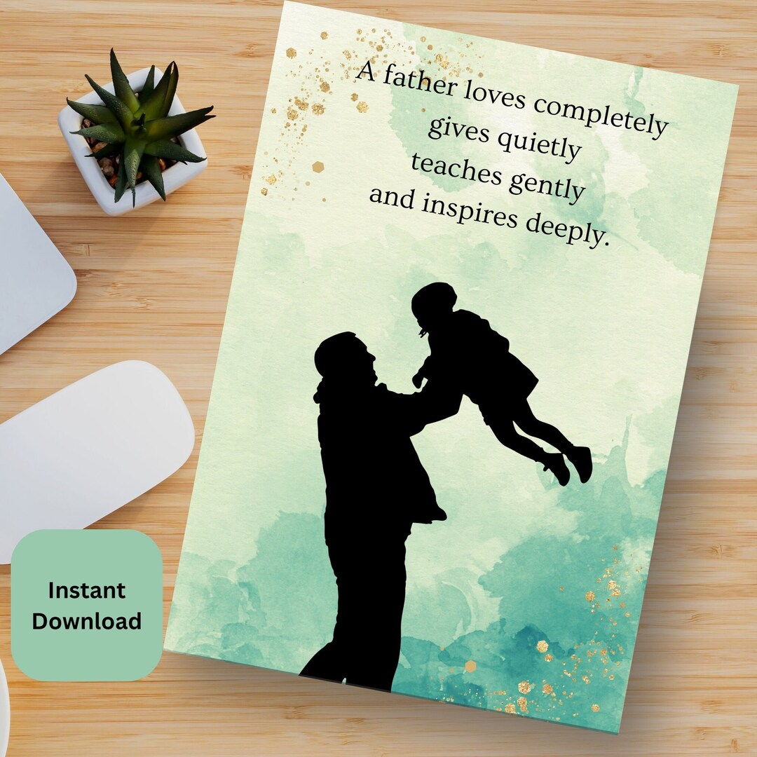 Fathers Day Gift Personalized, Printable Wall Art, Gift Idea for Dad ...