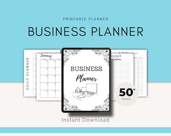 Printable Business Planner, Social Media & Product Templates (Digital Download)