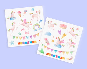 Tatuajes Temporales Luminosos De Unicornio Para Niños - 10 Hojas, Brillan En La Oscuridad, Seguros Para La Piel, Ideales Para Fiestas Y Cumpleaños