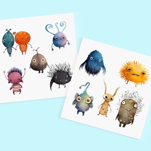 Tattoo Set Children Monster Temporary Kids Tattoos Fun Decal Children Small Gift Back to School Boy Birthday Party Activity Gift