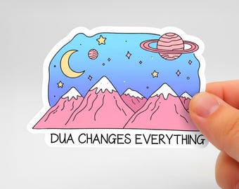 Dua Changes Everything Sticker – Islamic Quote Vinyl Decal