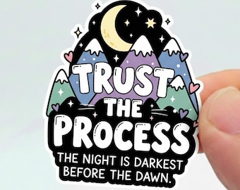 Trust The Process Islamic Sticker – Rayhana, Waterproof Vinyl Decal