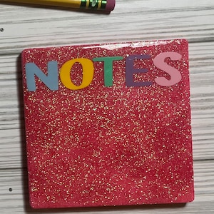 Paper and Notes teacher coasters.