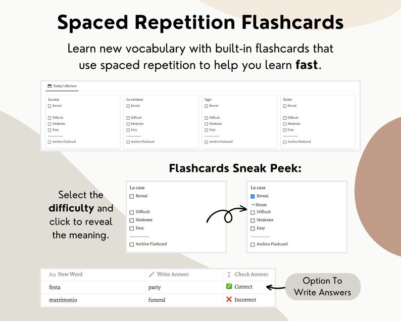 Notion Language Learning Template, Notion Language Template, Language ...