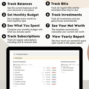 Notion Finance Tracker Budget Tracker | Income and Expense Tracker ...