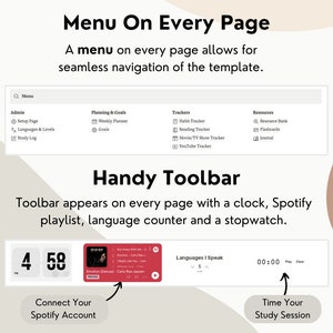 Notion Language Learning Template, Notion Language Template, Language ...