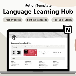 Notion Language Learning Template Notion Language Template - Etsy
