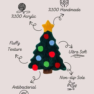 Christmas Tree Rug, Cute Tufted Rug, Custom Handmade Rug, Christmas ...