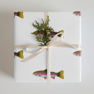 Rainbow Trout wrapping paper sheets