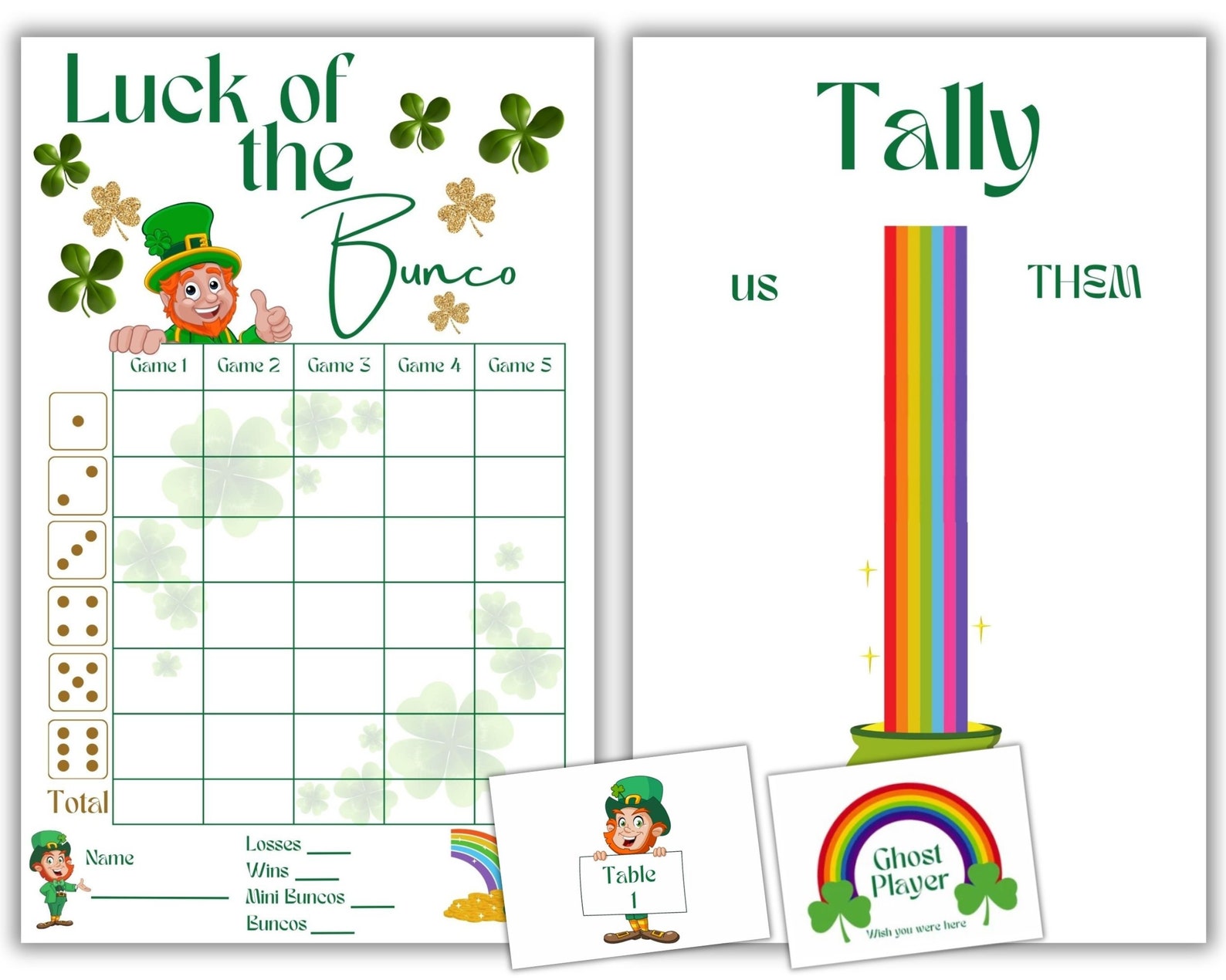 st patricks day bunco 400x150 pixels