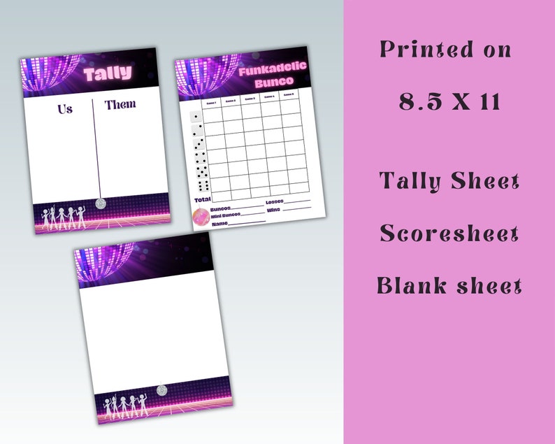 disco-bunco-bundle-bunco-score-sheet-girls-night-instant-etsy