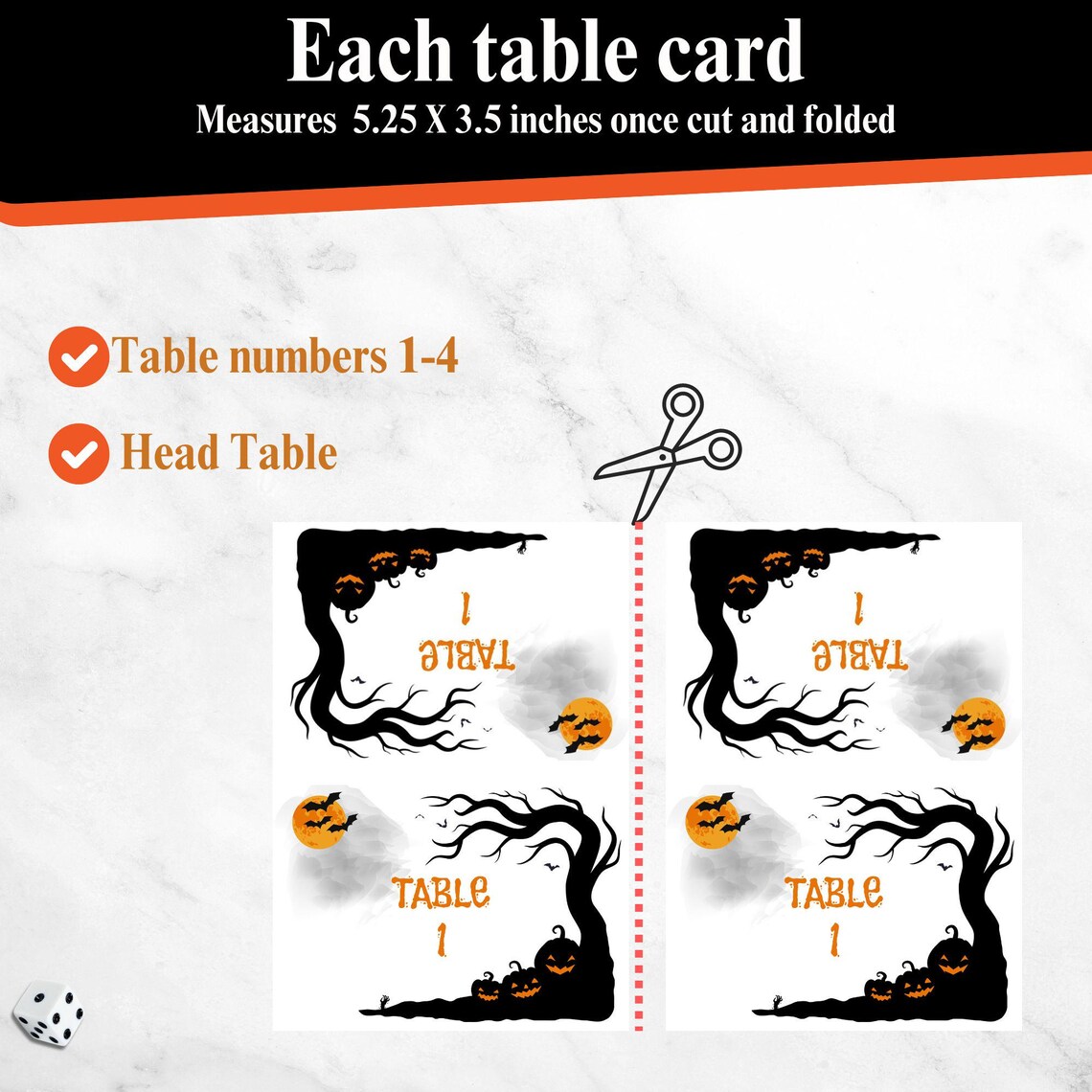 Halloween Bunco Printable Bunco Score Card October Bunco Spooky Bunco ...