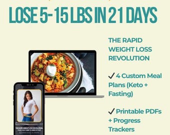 21-Day Keto Meal Plan PDF | Weight Loss, Low Carb Diet, Beginner Friendly (Digital Download)