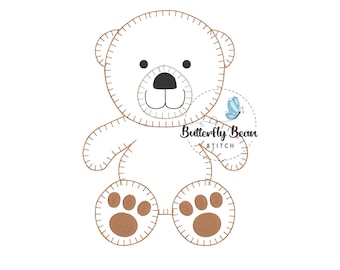Teddybär Applikation, Baby, Deckenstich, sofort download, Teddybär, Applikationen Designs, PES, Maschinenstickerei