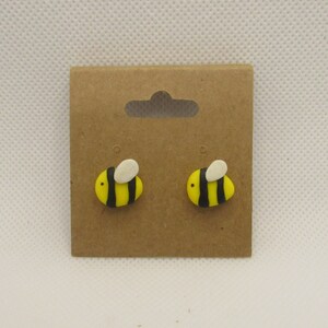Bumble Bees Spring Polymer Clay Earrings