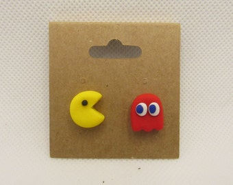 Arcade Video Game 1980s Polymer Clay Earrings