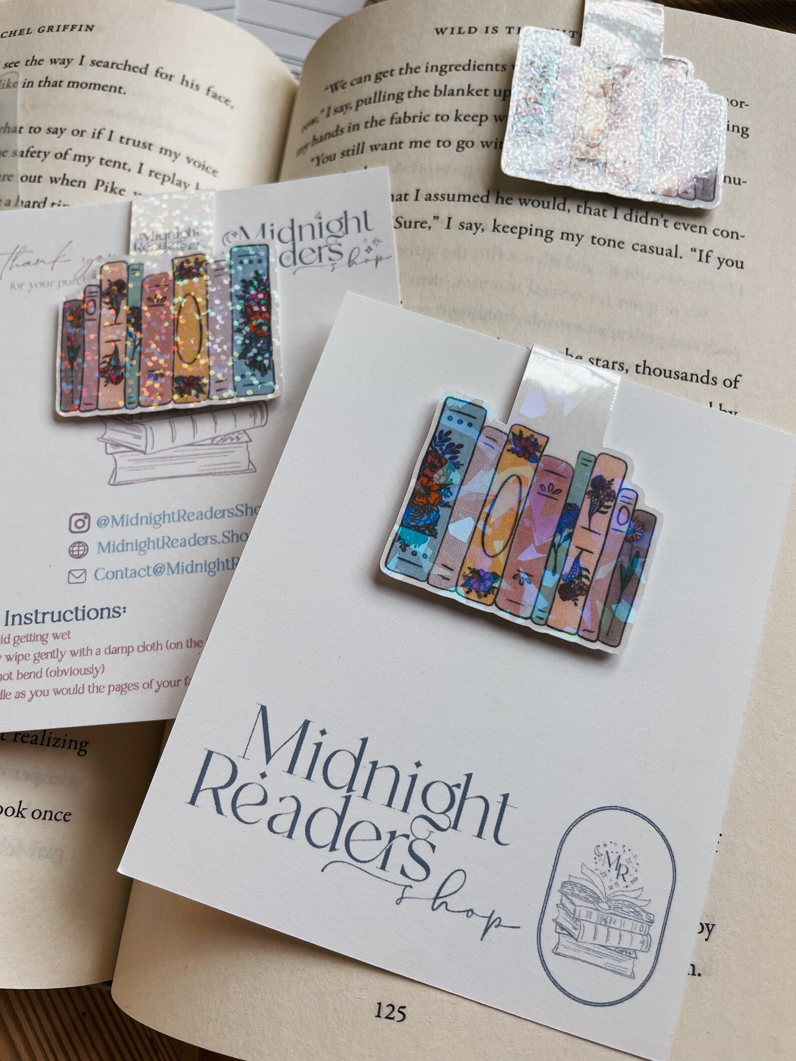 Floral Bookshelf Magnetic Bookmark | Cute Bookmarks | Floral Bookmark ...