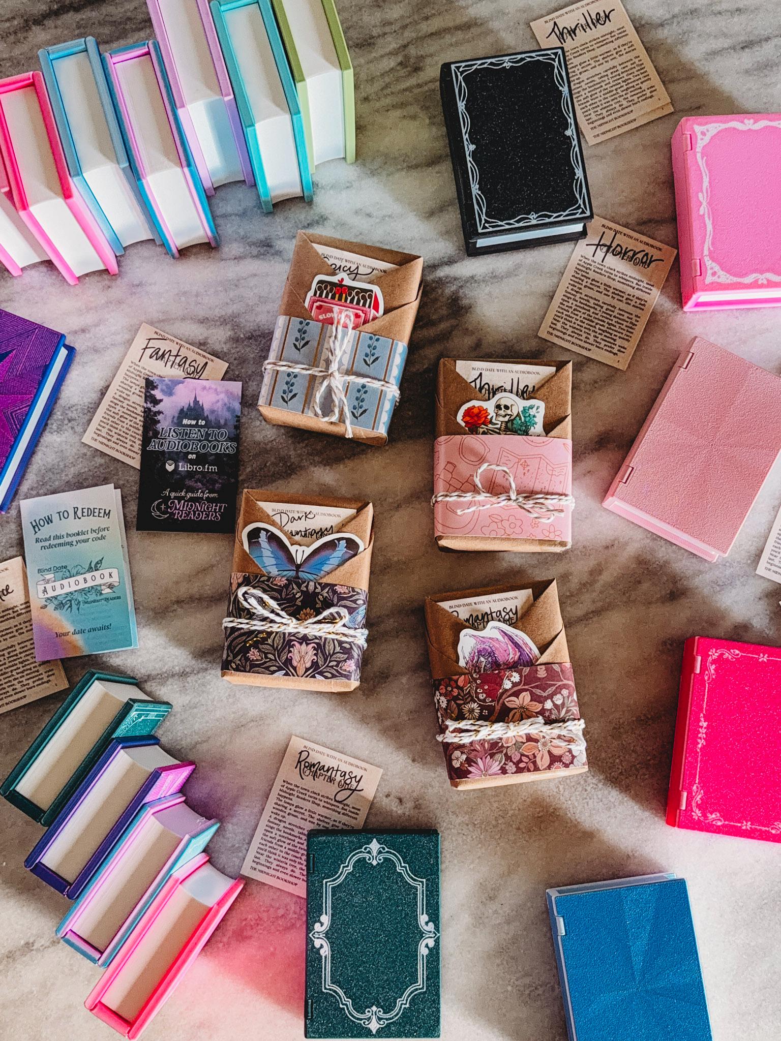 Blind Date with an Audiobook 3D Printed Book Card Holder Tiny Book