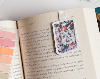Get lost in a book Magnetic Bookmark | Cute Bookmarks | Fantasy Bookmark | Bookish Gift | Holographic | Floral Bookmark