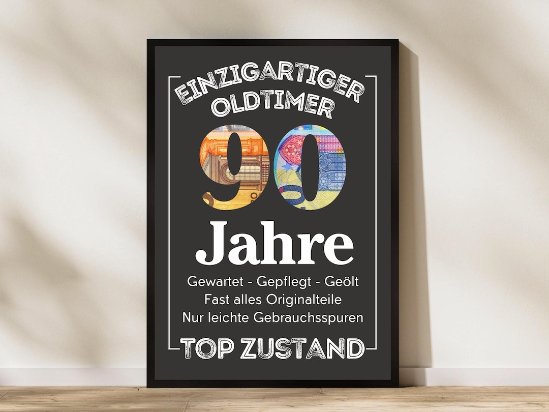 Was Schenkt Man Zum 90 Geburtstag Mann PDF Geldgeschenk 90. Geburtstag Mann Glückwünsche Geschenk 90