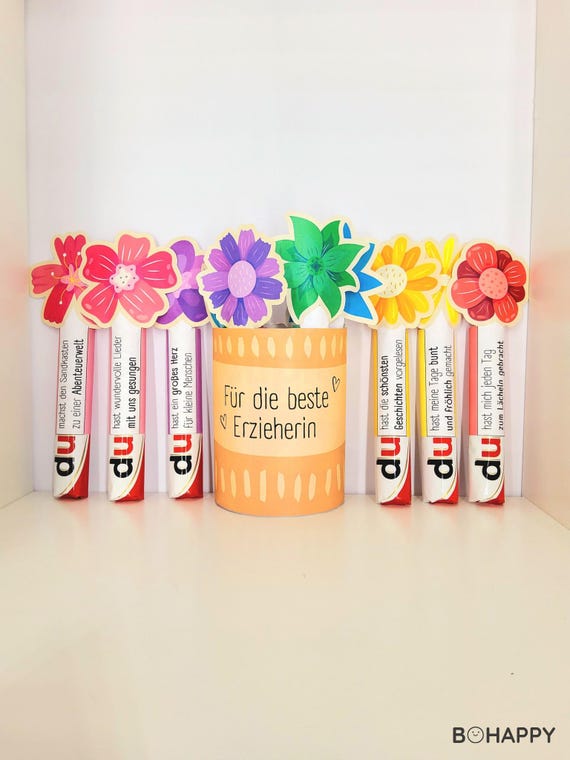 PDF Download Duplo Banderolen Erzieherin, Kindergarten Danke Geschenk Erzieherin, Kita, Tagesmutter, Lehrerin | Abschiedsgeschenk Erzieherin