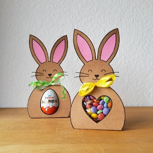 Easter bunny gift printable PDF & SVG instant download | Little something for Easter | Easter gift idea | Easter craft template for kids