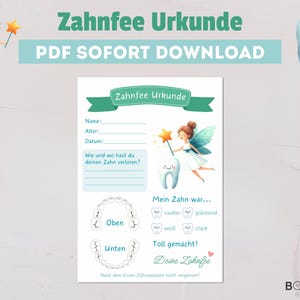 Tooth Fairy Certificate PDF | Tooth Fairy Certificate to Print | Tooth Fairy Digital Template | Tooth Fairy Letter Download | Congratulations Card Milk Teeth