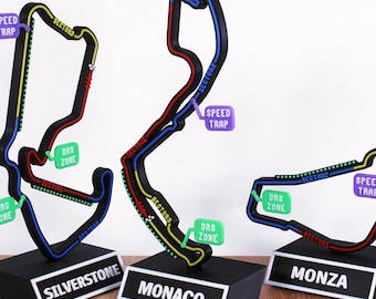 Sculture del circuito di F1 - Arte del circuito di Formula 1 2026, decorazioni F1, regalo per appassionati di auto