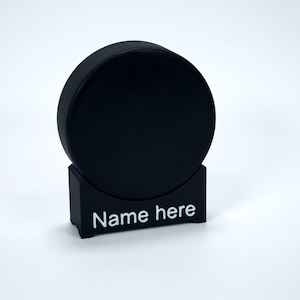 Personalized Hockey Puck Display Case With Custom Name