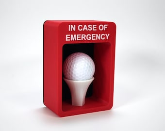 Funny 'In Case of Emergency' Golf Ball Display – Novelty Golf Gift