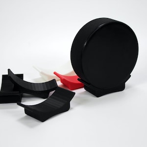 Hockey Puck Display Stands - Pack of 3; 10, 25pcs - 12 Colors - Hockey puck Organizer - Hockey Pucks Holder - Hockey Pucks Display Case