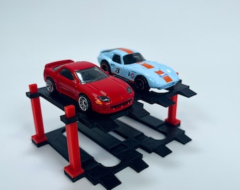 Autolift op schaal 1:64 – display voor vier gegoten modellen
