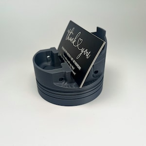 Porta biglietti da visita a forma di pistone motore - regalo per meccanico - decorazione per concessionaria auto, garage, caverna dell'uomo