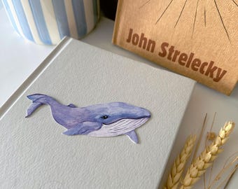 Whales Bookmark | Whales gifts | Whale Irregular Shape Bookmark | Whales print | Stationery sets | Book lover gifts