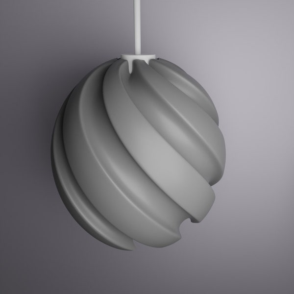 Curved Sphere Lampshade