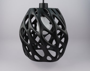 Organic Geometric Lampshade for Home Ceiling Pendant Lights - 3D Printed Eco-Friendly PLA Material