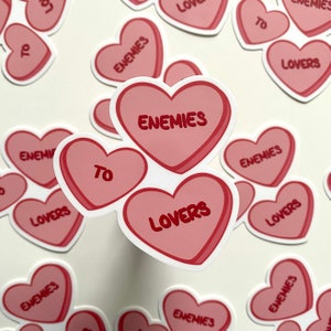 Enemies to Lovers Sticker | Bookish Sticker | For Kindle, Stationery
