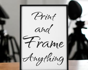Custom Photo Print and Frame, Personalized Gift, A3 A2