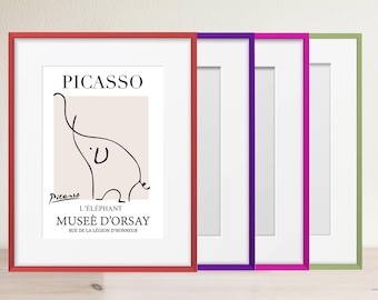 A2 A3 A4 A5 Thin Photo Frame Picture Frames Poster Frames With Mount Rainbow Colours Handmade Wall Art Frame - Portrait & Landscape