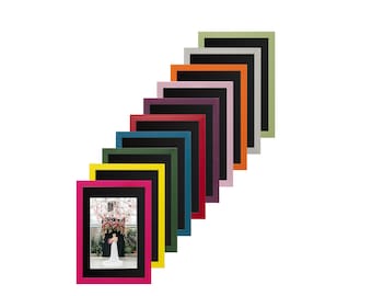 Colorful Modern Photo Frame with Mount - A4, A3, A5