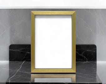 Gold Picture Frame, Thin Modern Photo Poster Frames, Handmade