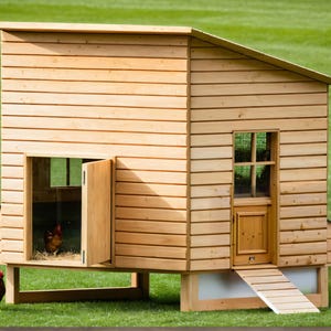 Modern Chicken Coop Plans: DIY Woodworking, 4-6 Chickens (PDF Download)