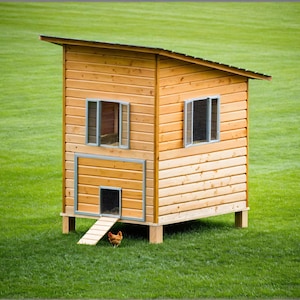 Modern Chicken Coop Plans: DIY Woodworking, 4-6 Chickens (PDF Download)