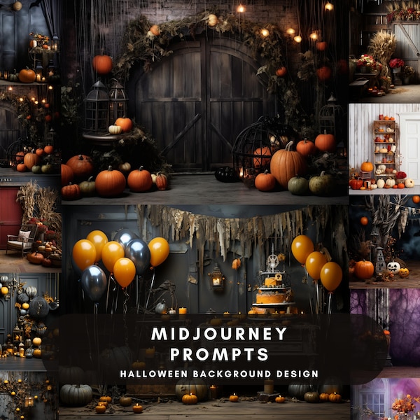 Ultimate Midjourney Prompt Professional High Quality Halloween Digital Backdrop Background Creator Tested & Customisable  Midjourney Prompt