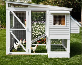 5 x 3 petits poulaillers avec enclos pour 4 à 10 poulets, plans faciles à faire soi-même pour poulailler dans l'arrière-cour, poulailler surélevé, téléchargement PDF