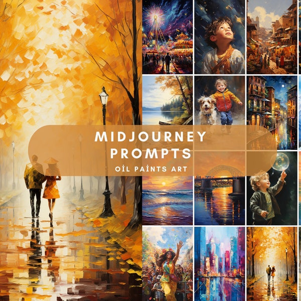 250+  Oil Painting Prompts, Midjourney Prompt, AI Art, Digital Art, AI Generate, Art Print, Prompt Guide, Ai Digital Download