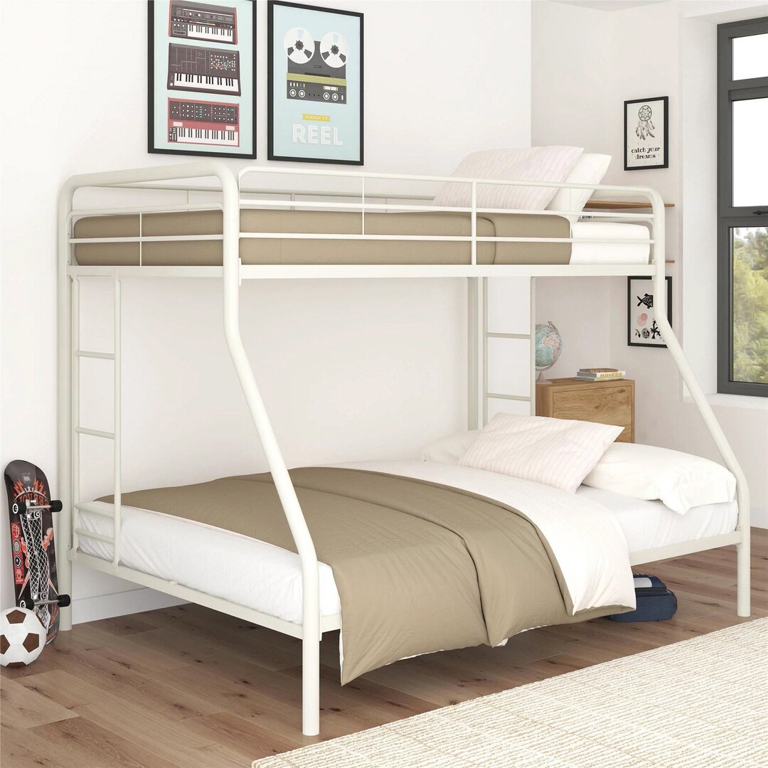 DHP Dusty Twin Over Full Metal Bunk Bed With Secured Ladders Etsy